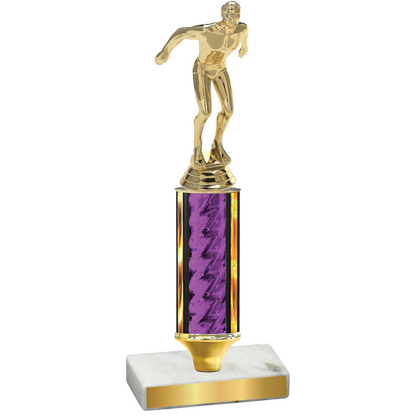 Value Purple Glacier Swimming Trophy