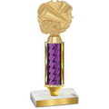 Value Purple Glacier Cheerleading Trophy