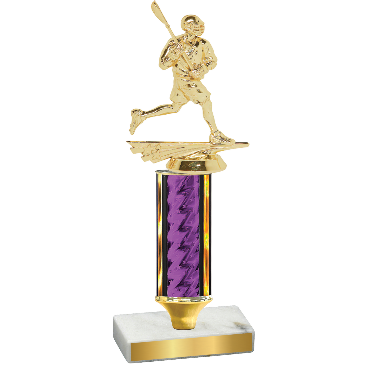 Value Purple Glacier Lacrosse Trophy