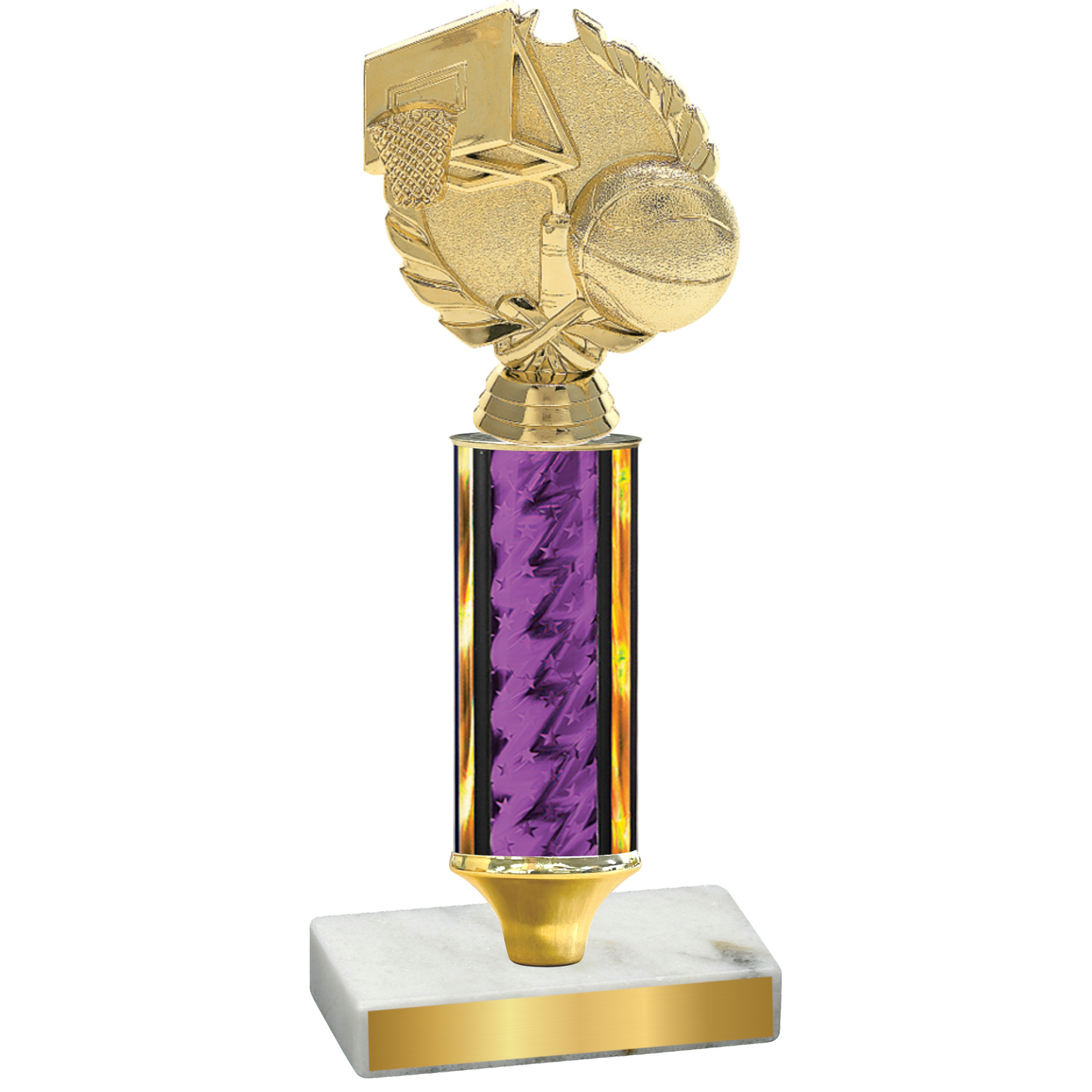 Value Purple Glacier Basketball Trophy