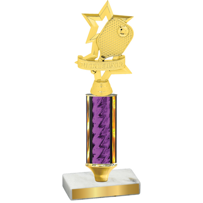 Value Purple Glacier Pickleball Trophy