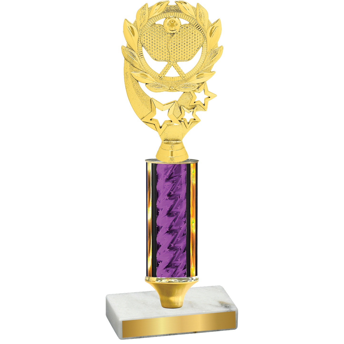 Value Purple Glacier Pickleball Trophy