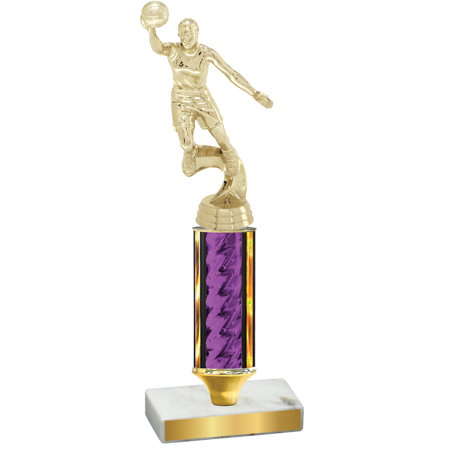 Value Purple Glacier Basketball Trophy