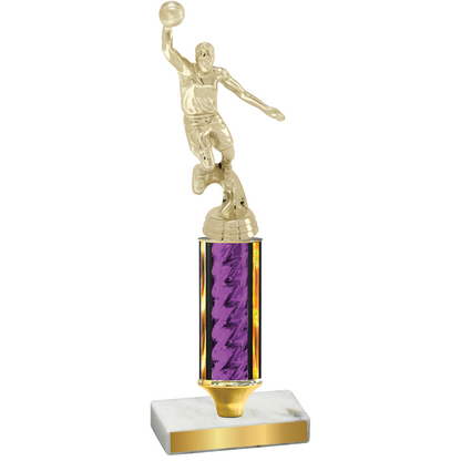 Value Purple Glacier Basketball Trophy