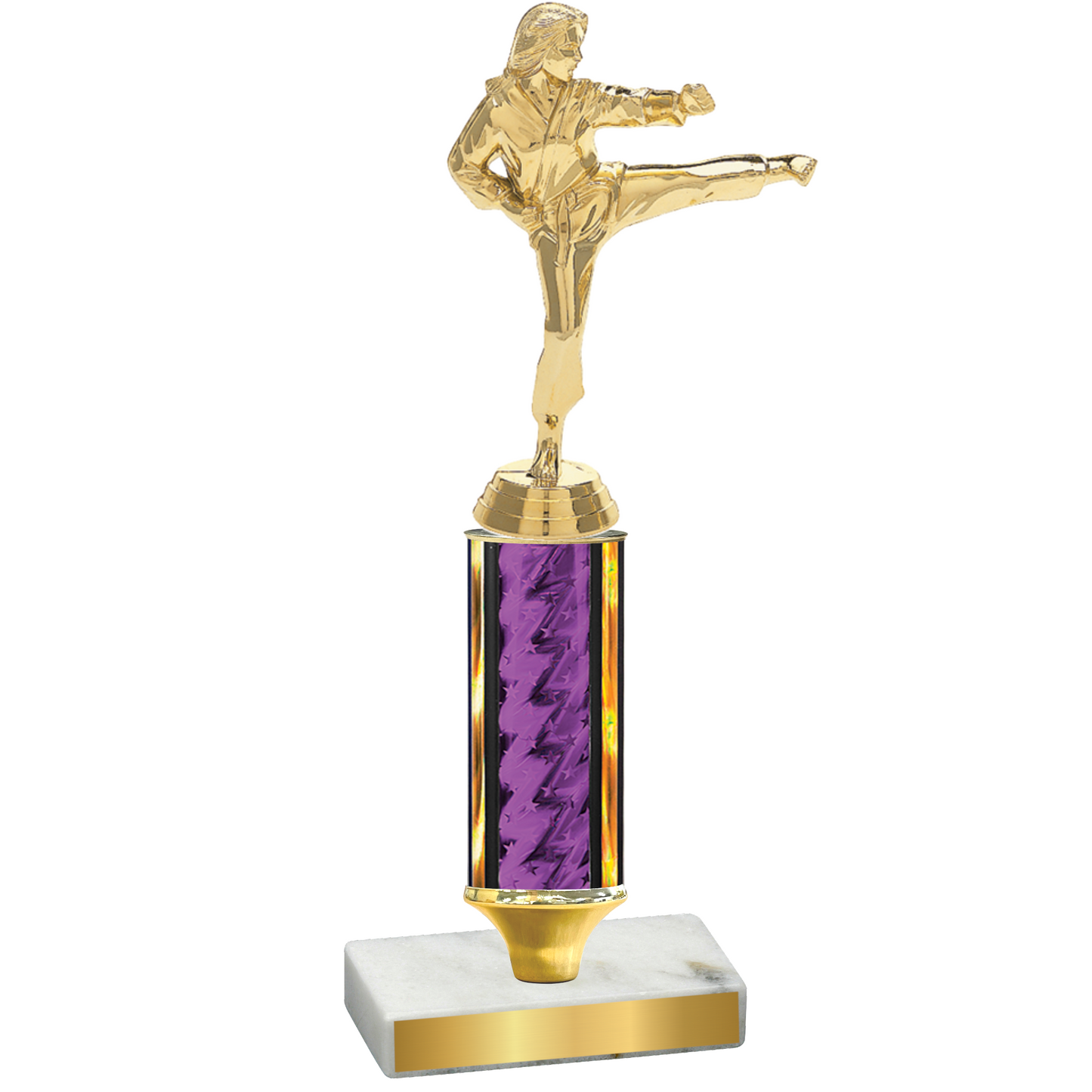 Value Purple Glacier Karate Trophy