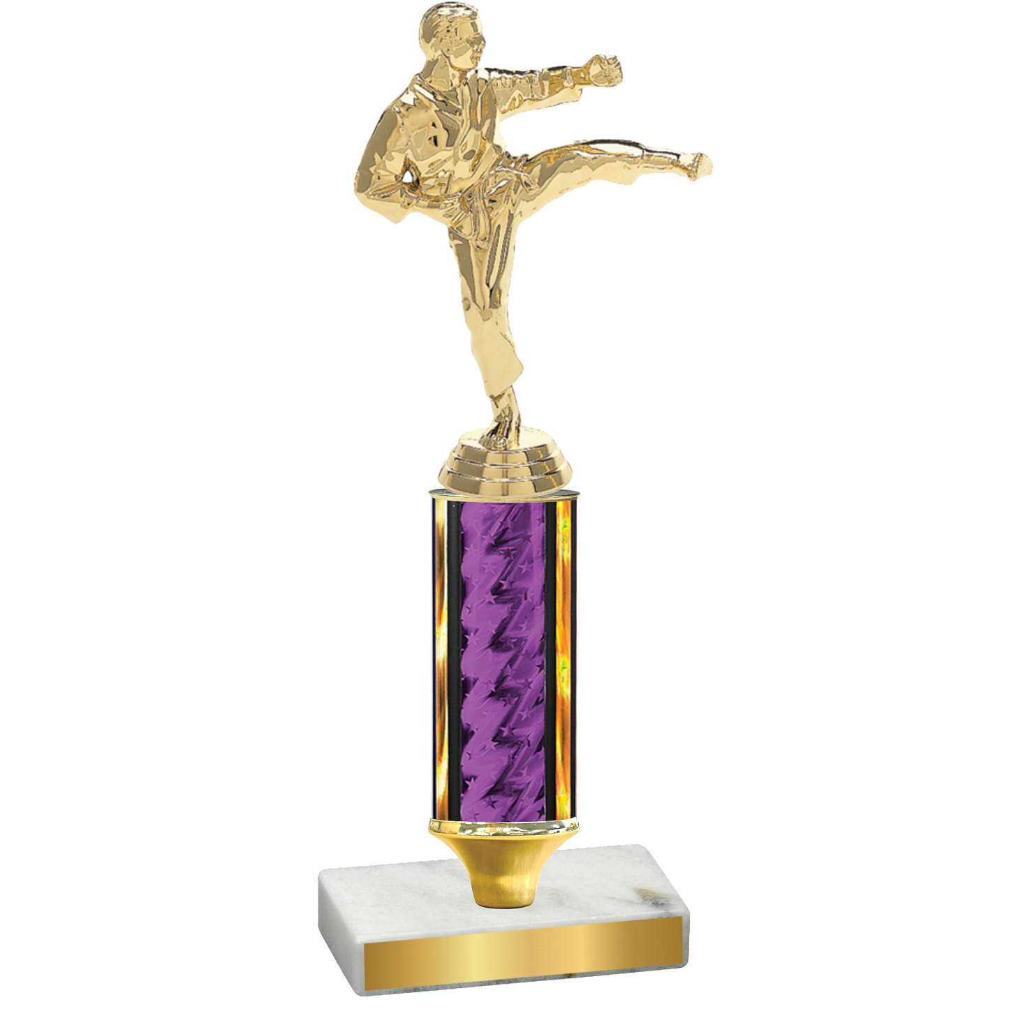 Value Purple Glacier Karate Trophy