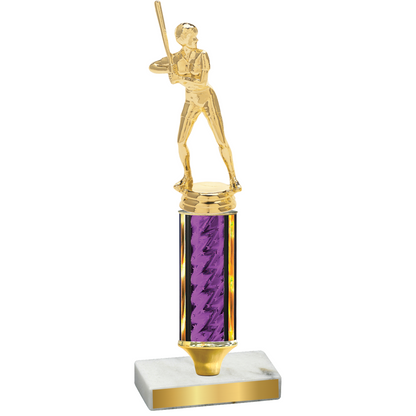 Value Purple Glacier Softball Trophy