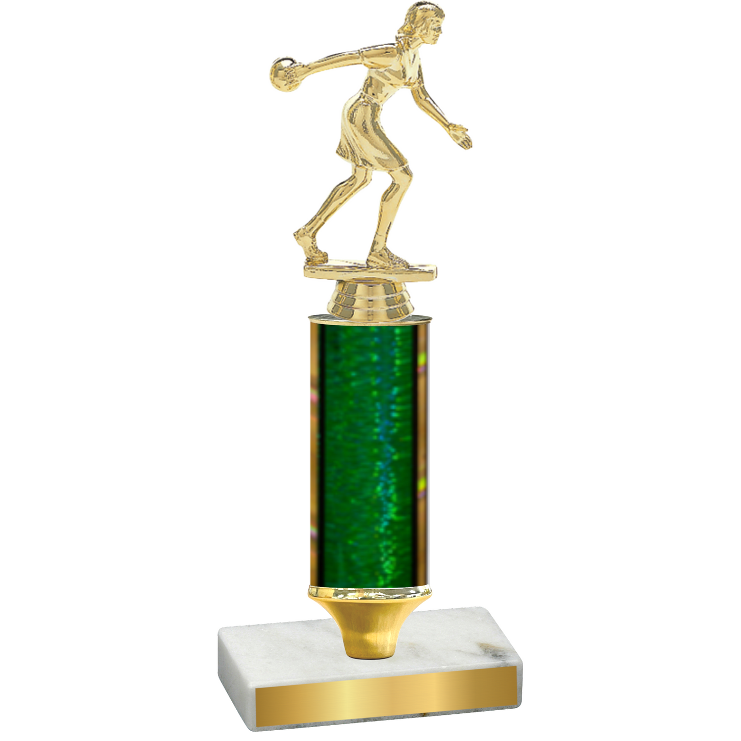 Value Green Glacier Bowling Trophy