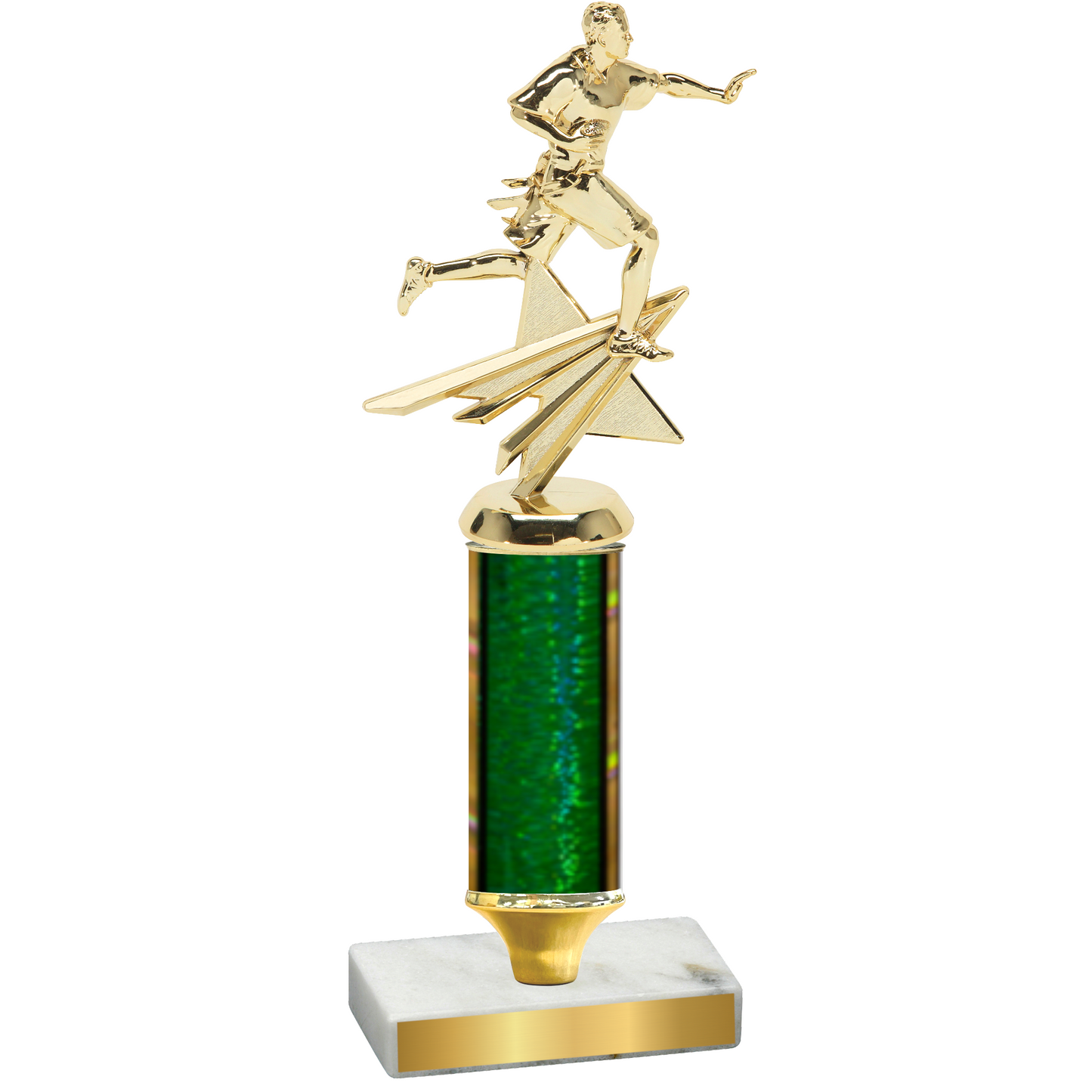 Value Green Glacier Flag Football Trophy