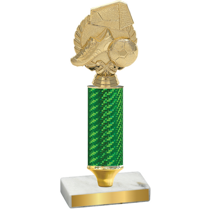 Value Green Carbon Fiber Soccer Trophy