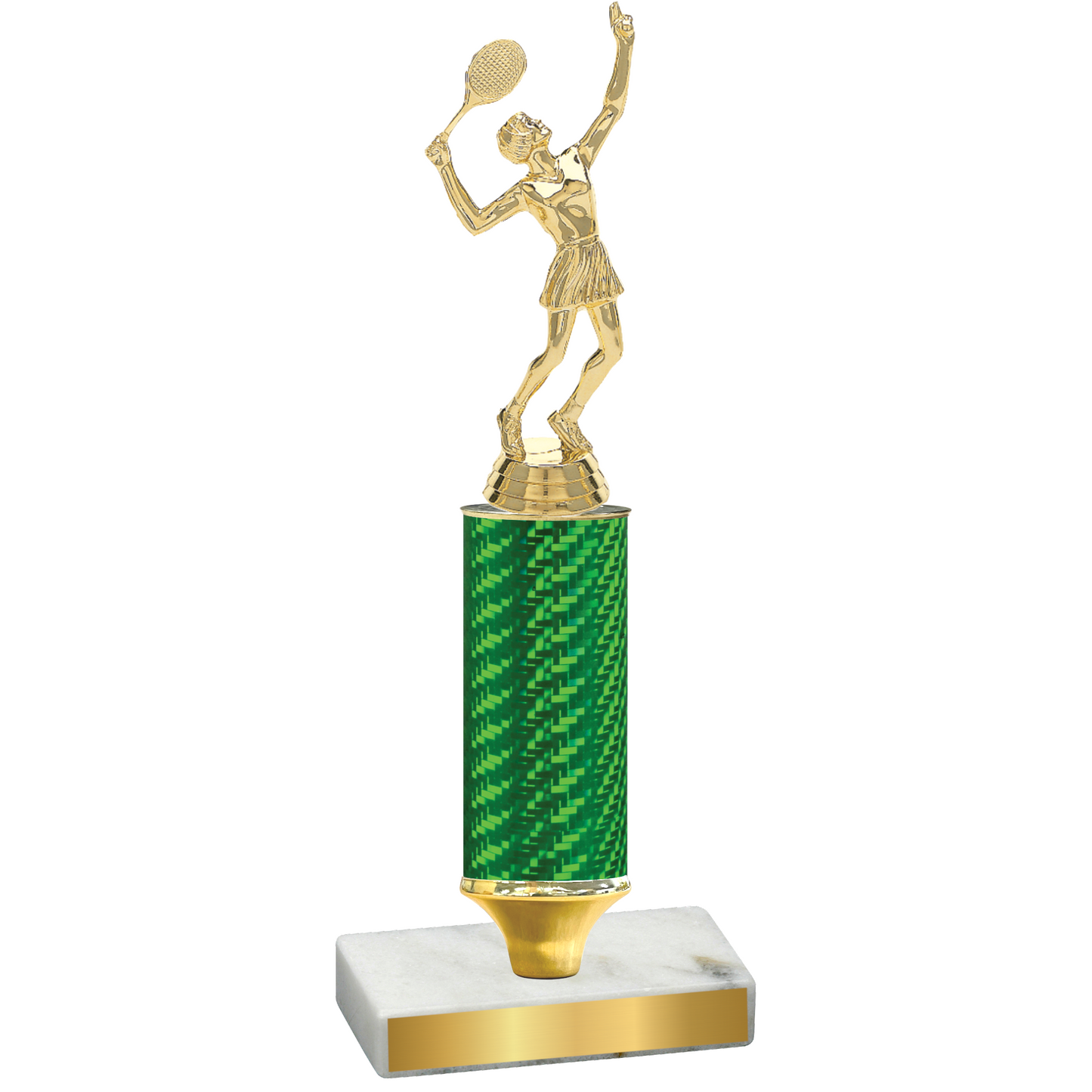 Value Green Carbon Fiber Tennis Trophy