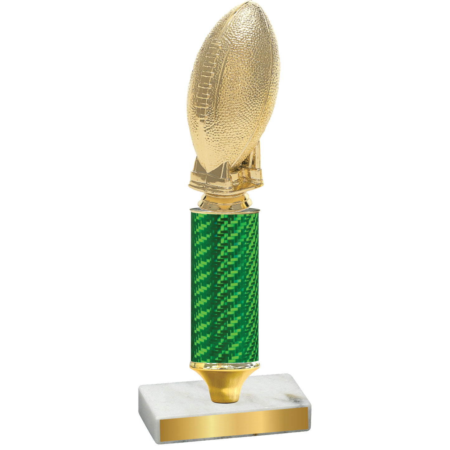 Value Green Carbon Fiber Football Trophy