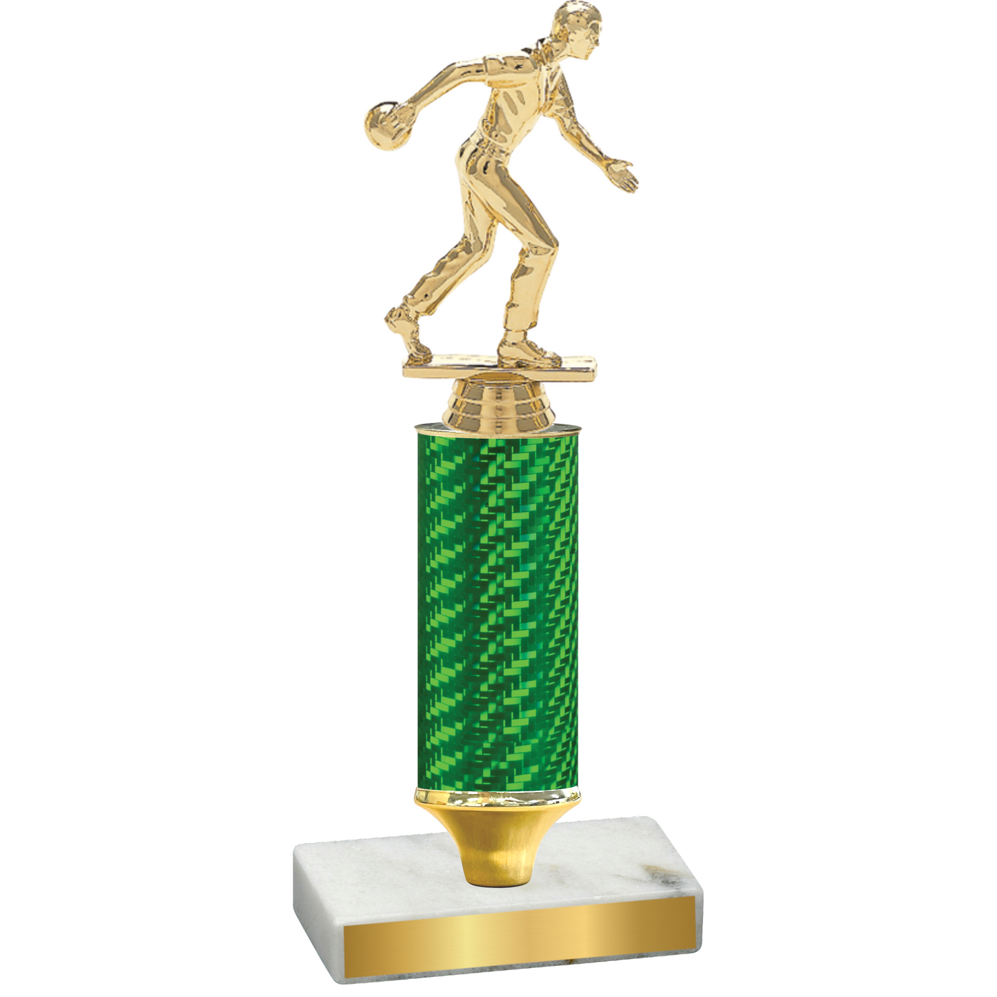 Value Green Carbon Fiber Bowling Trophy