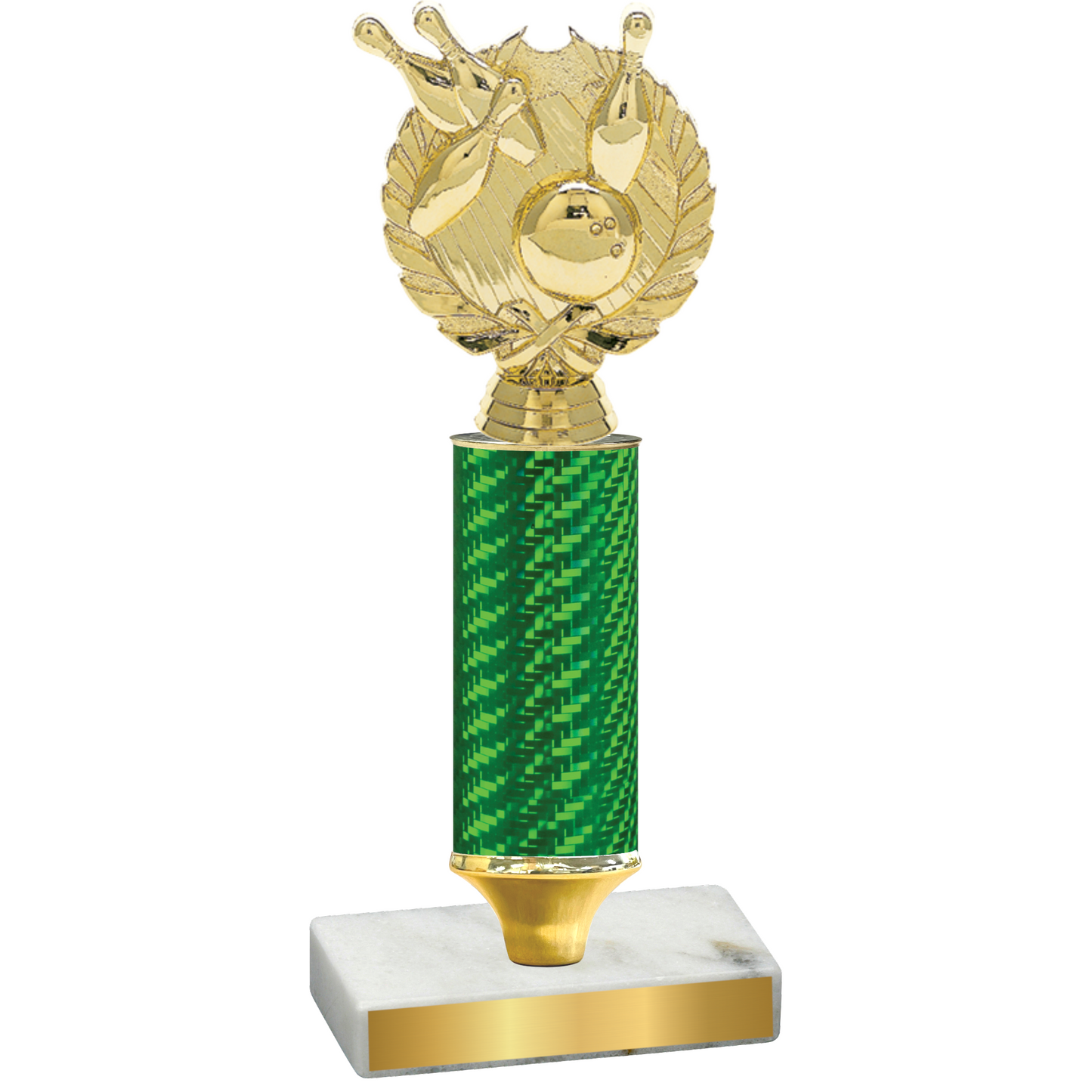 Value Green Carbon Fiber Bowling Trophy