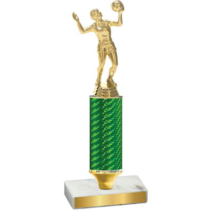 Value Green Carbon Fiber Volleyball Trophy