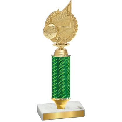 Value Green Carbon Fiber Volleyball Trophy