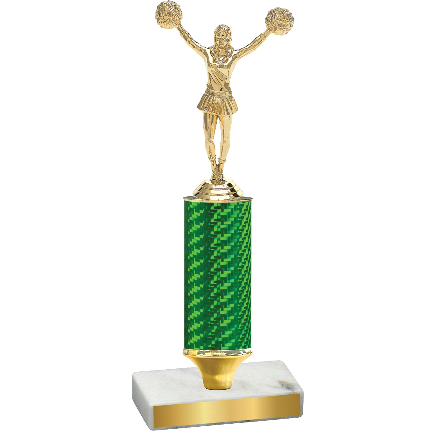 Value Green Carbon Fiber Cheerleading Trophy