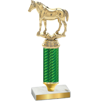 Value Green Carbon Fiber Horses Trophy