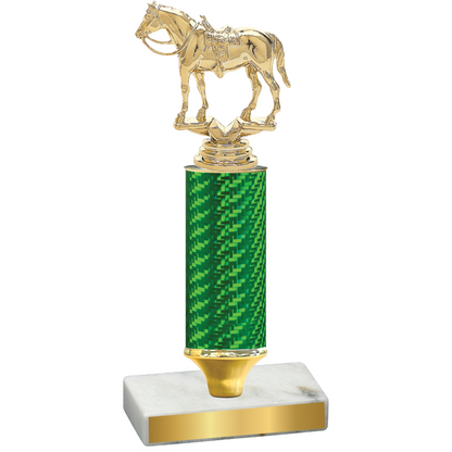 Value Green Carbon Fiber Horses Trophy