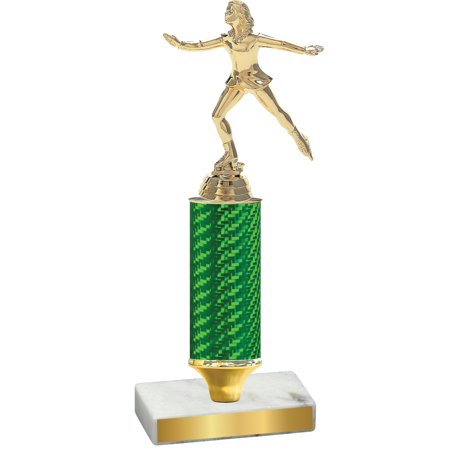 Value Green Carbon Fiber Skater Trophy