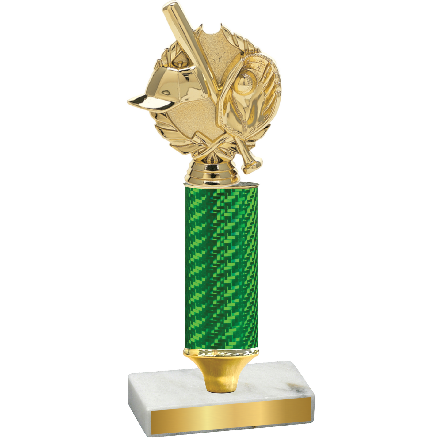 Value Green Carbon Fiber Baseball Trophy