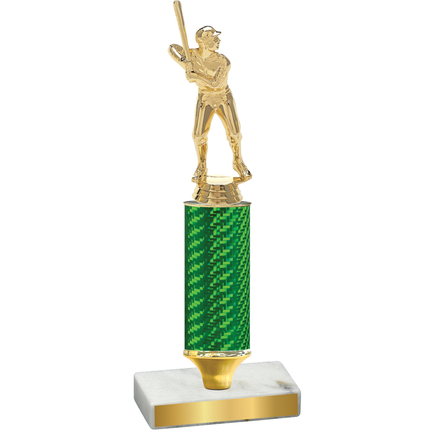 Value Green Carbon Fiber Baseball Trophy