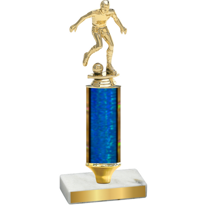 Value Blue Glacier Soccer Trophy