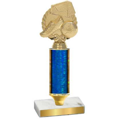 Value Blue Glacier Soccer Trophy