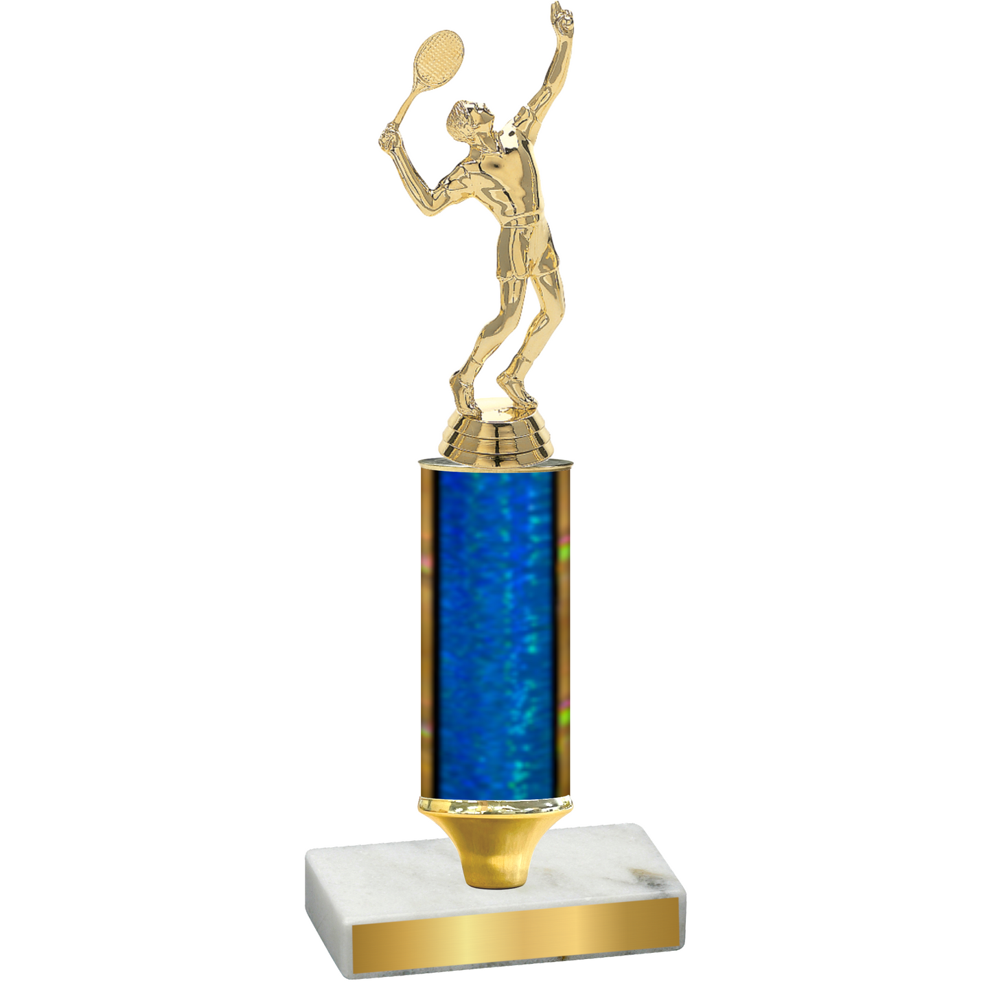 Value Blue Glacier Tennis Trophy