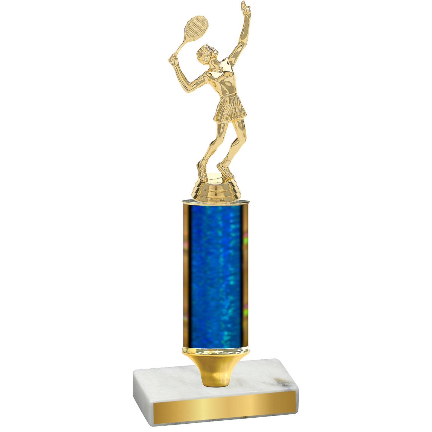 Value Blue Glacier Tennis Trophy