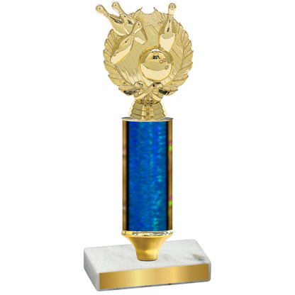 Value Blue Glacier Bowling Trophy