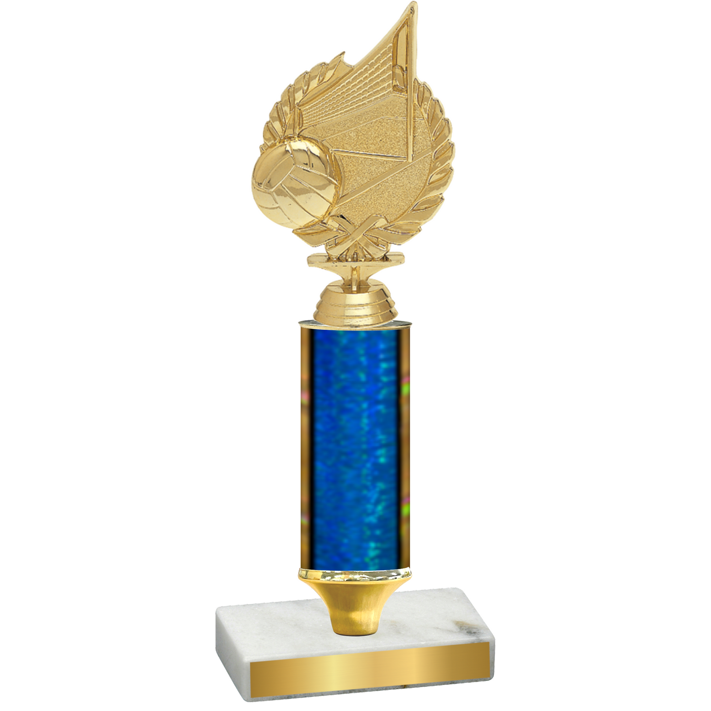 Value Blue Glacier Volleyball Trophy