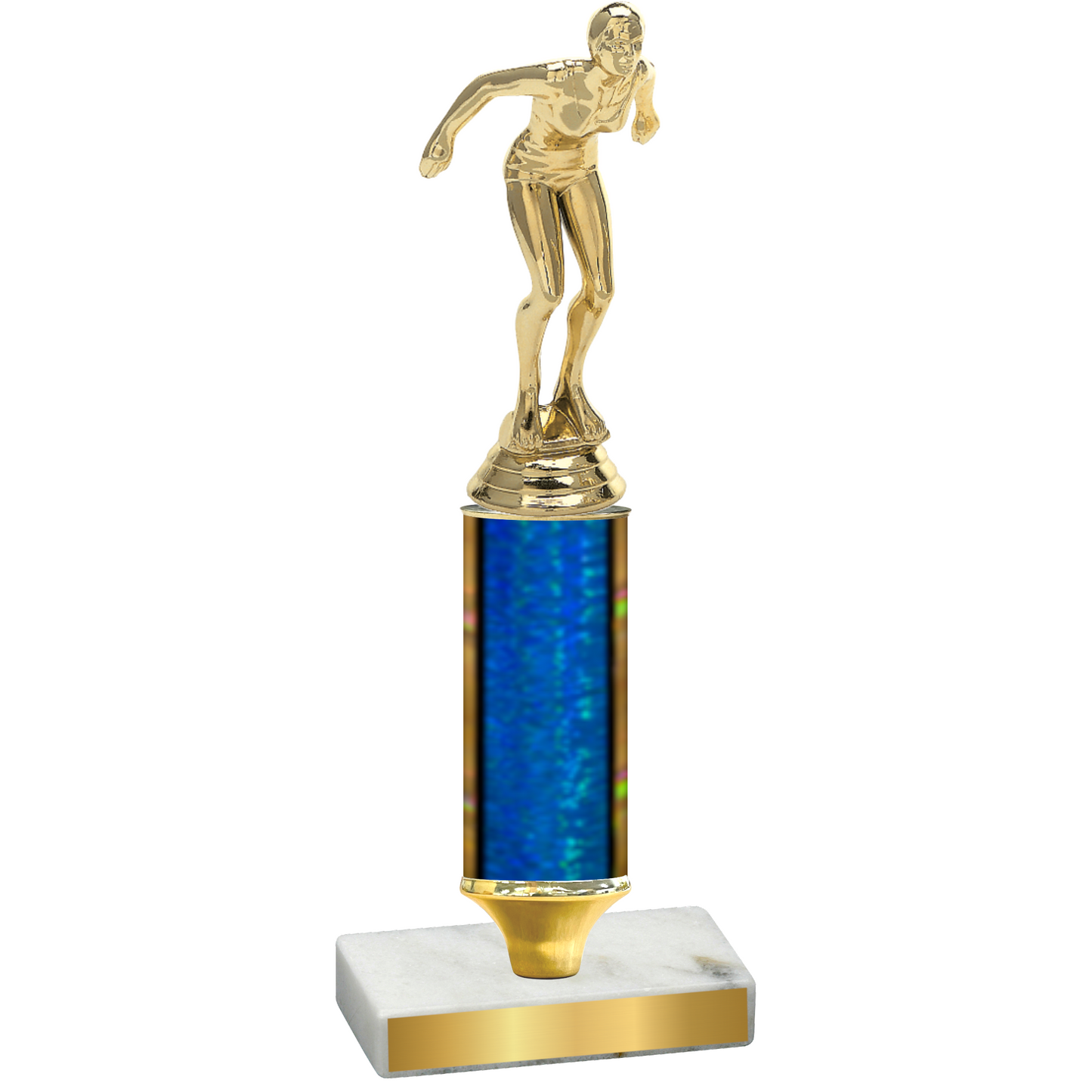 Value Blue Glacier Tennis Trophy