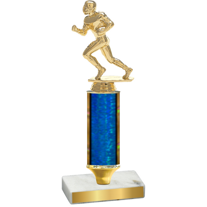 Value Blue Glacier Football Trophy