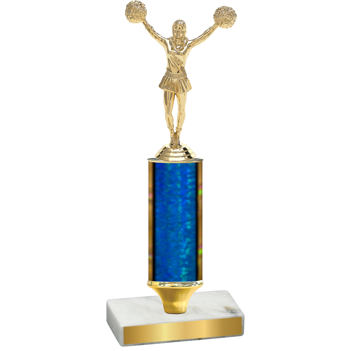 Value Blue Glacier Cheerleading Trophy