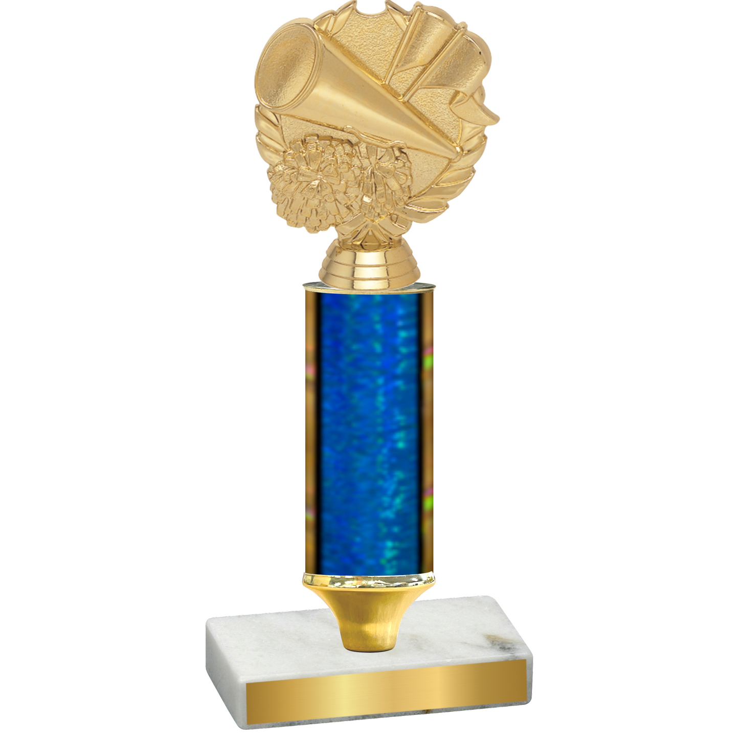 Value Blue Glacier Cheerleading Trophy