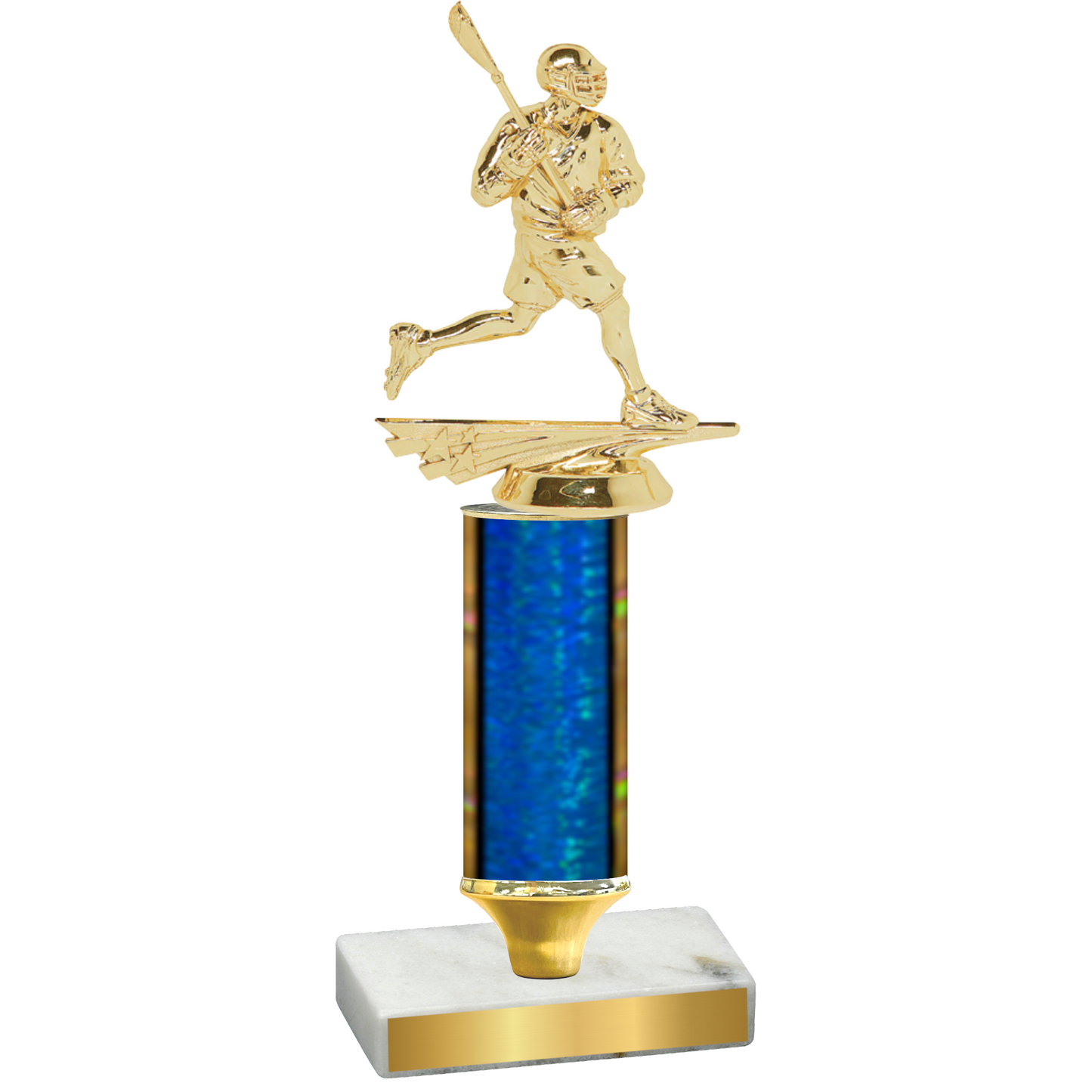 Value Blue Glacier Lacrosse Trophy