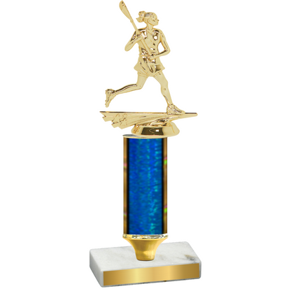 Value Blue Glacier Lacrosse Trophy