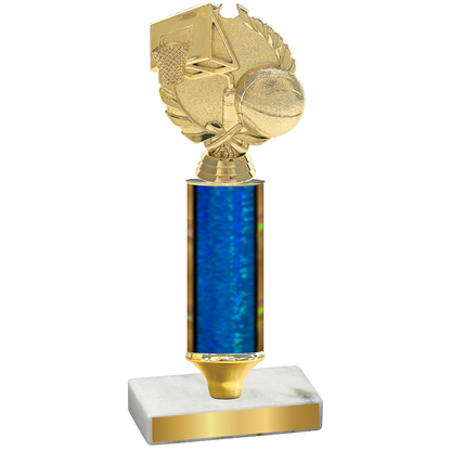 Value Blue Glacier Basketball Trophy