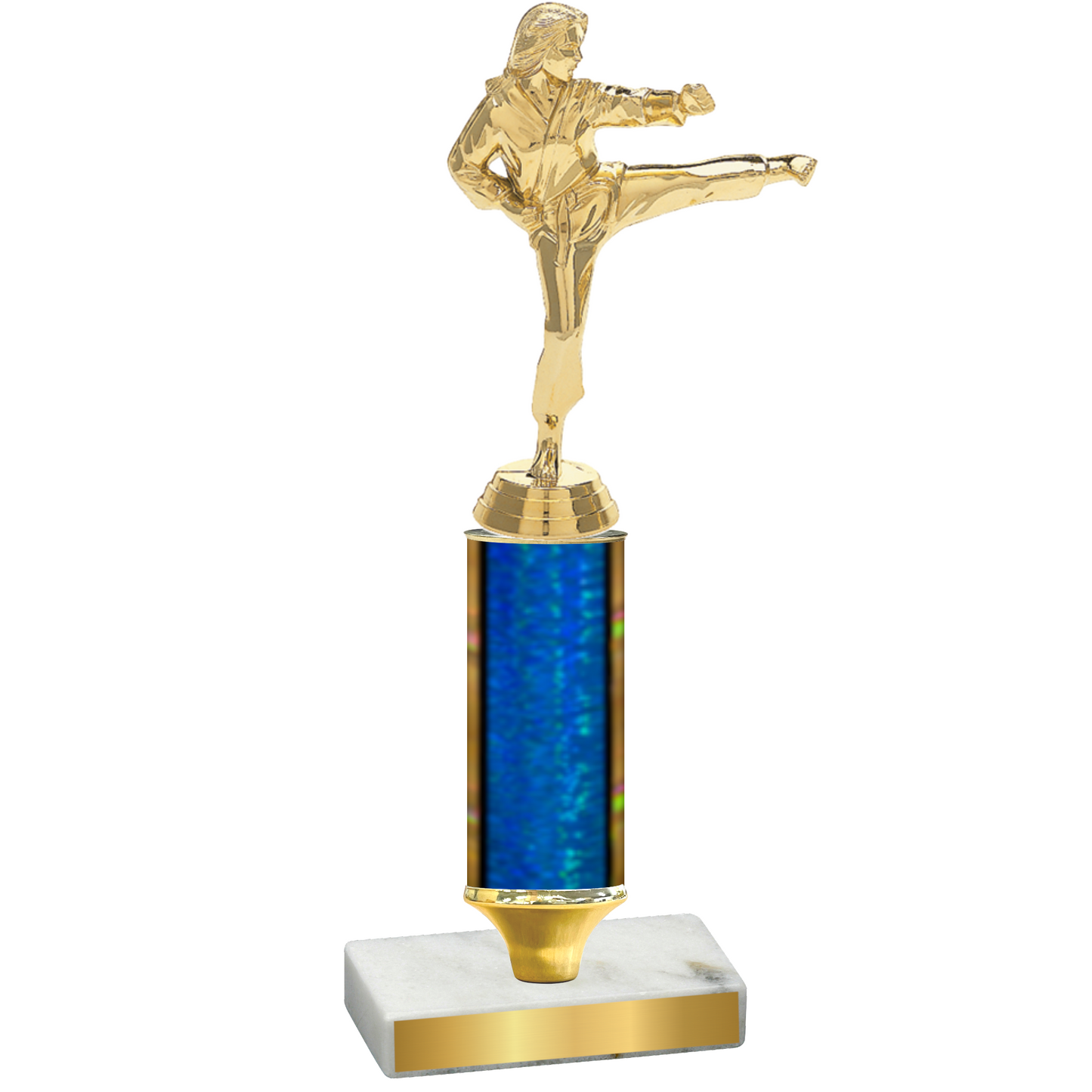 Value Blue Glacier Karate Trophy