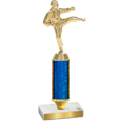 Value Blue Glacier Karate Trophy