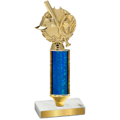 Value Blue Glacier Baseball Trophy