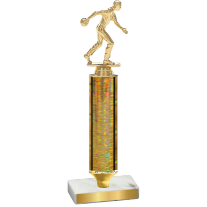 Value Gold Glacier Bowling Trophy