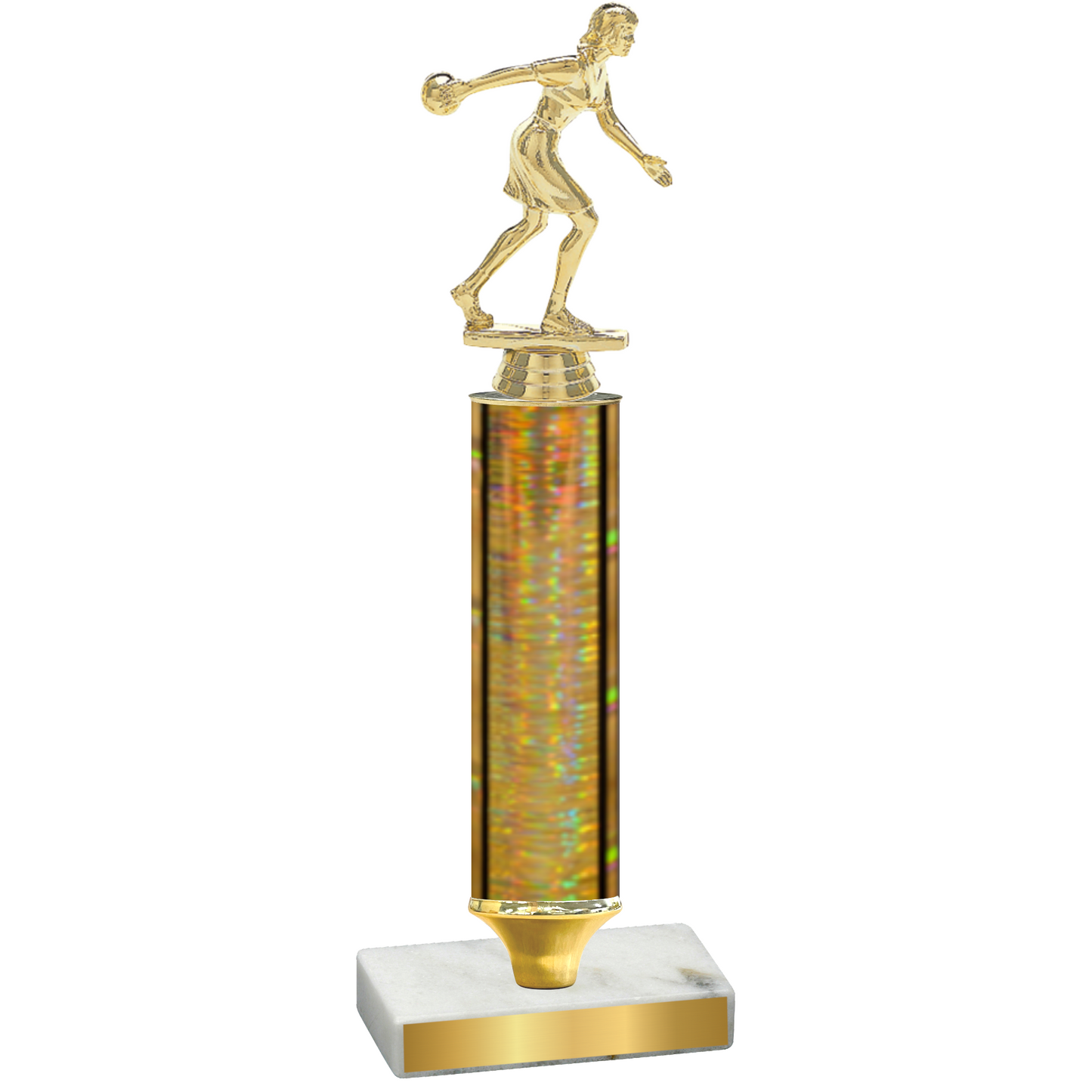 Value Gold Glacier Bowling Trophy