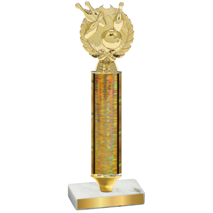 Value Gold Glacier Bowling Trophy