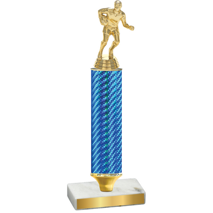 Value Blue Carbon Fiber Rugby Trophy