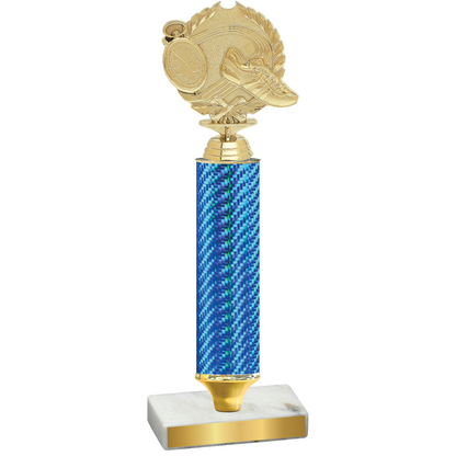 Value Blue Carbon Fiber Running Trophy