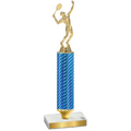 Value Blue Carbon Fiber Tennis Trophy