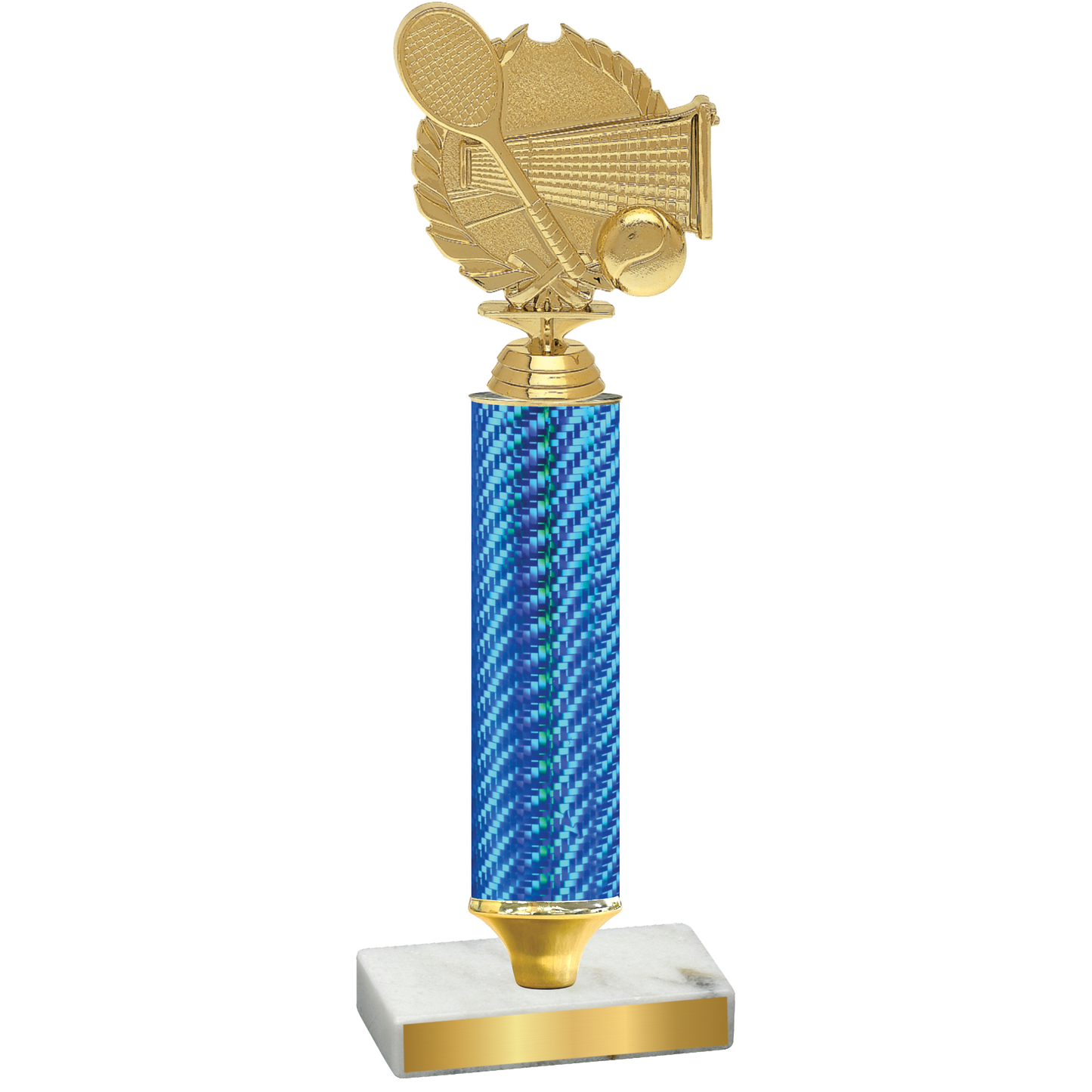 Value Blue Carbon Fiber Tennis Trophy