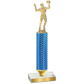 Value Blue Carbon Fiber Volleyball Trophy